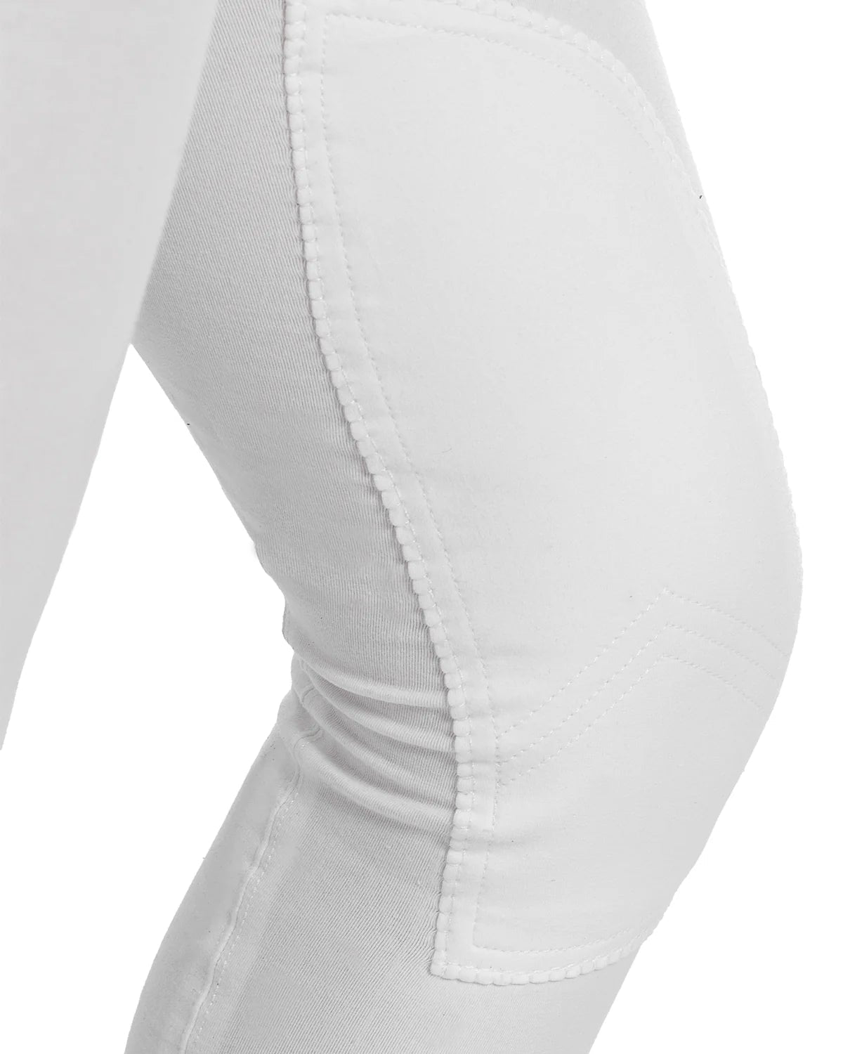 Equestro Selene Model Woman Breeches In Stretch Cotton White