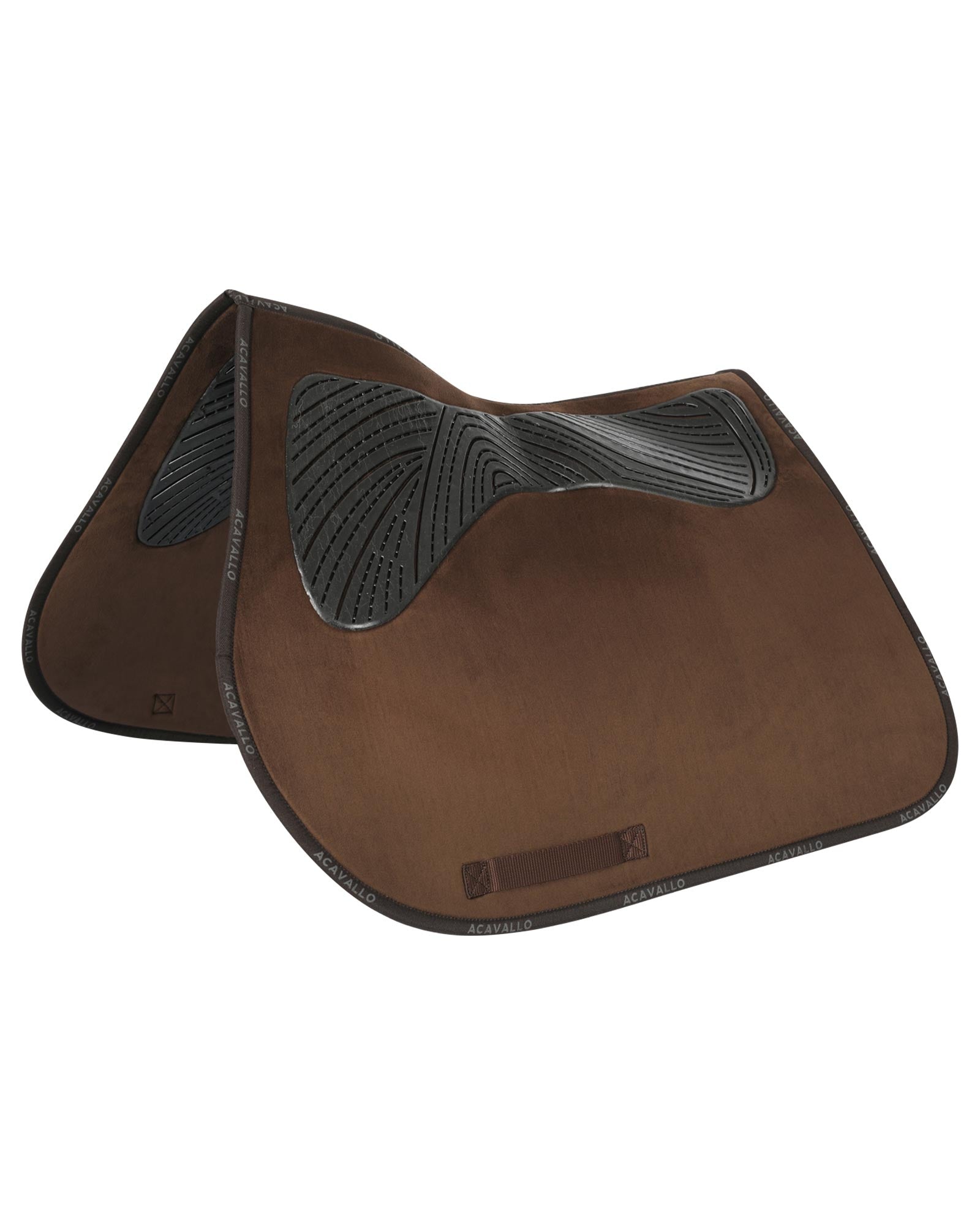 Acavallo Jumping Saddle Pad CW-CS Twin Sided Gel Grip Brown