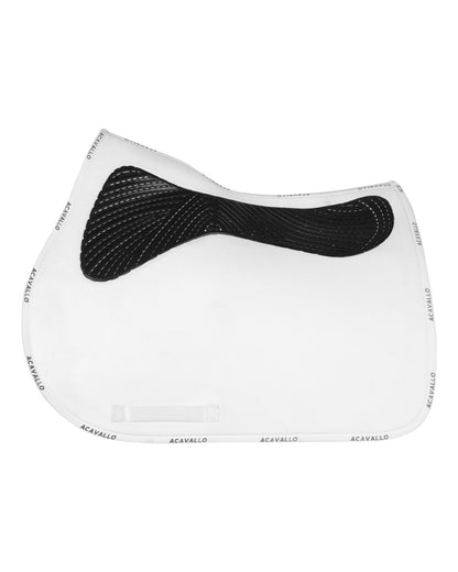 Acavallo Jumping Saddle Pad CW-CS Twin Sided Gel Grip White