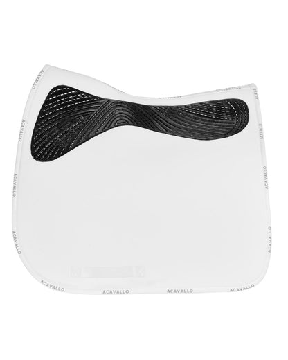 Acavallo Dressage Saddle Pad CW-CS Twin Sided Gel Grip White