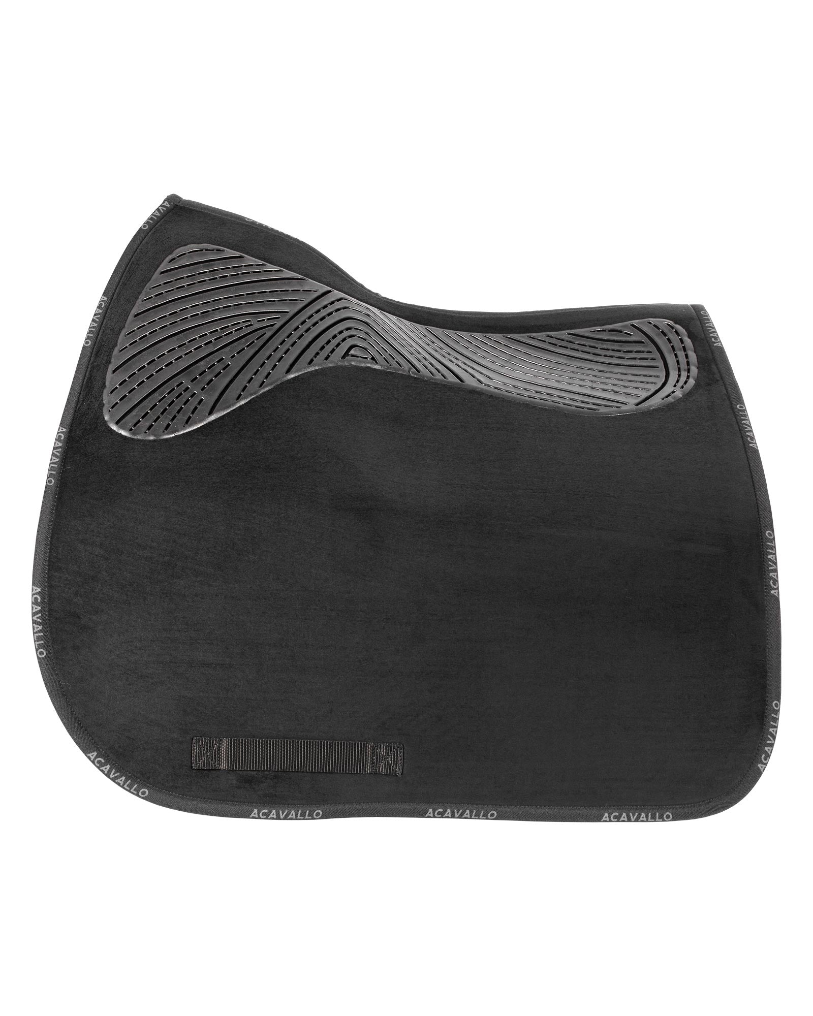 Acavallo Dressage Saddle Pad CW-CS Twin Sided Gel Grip Black