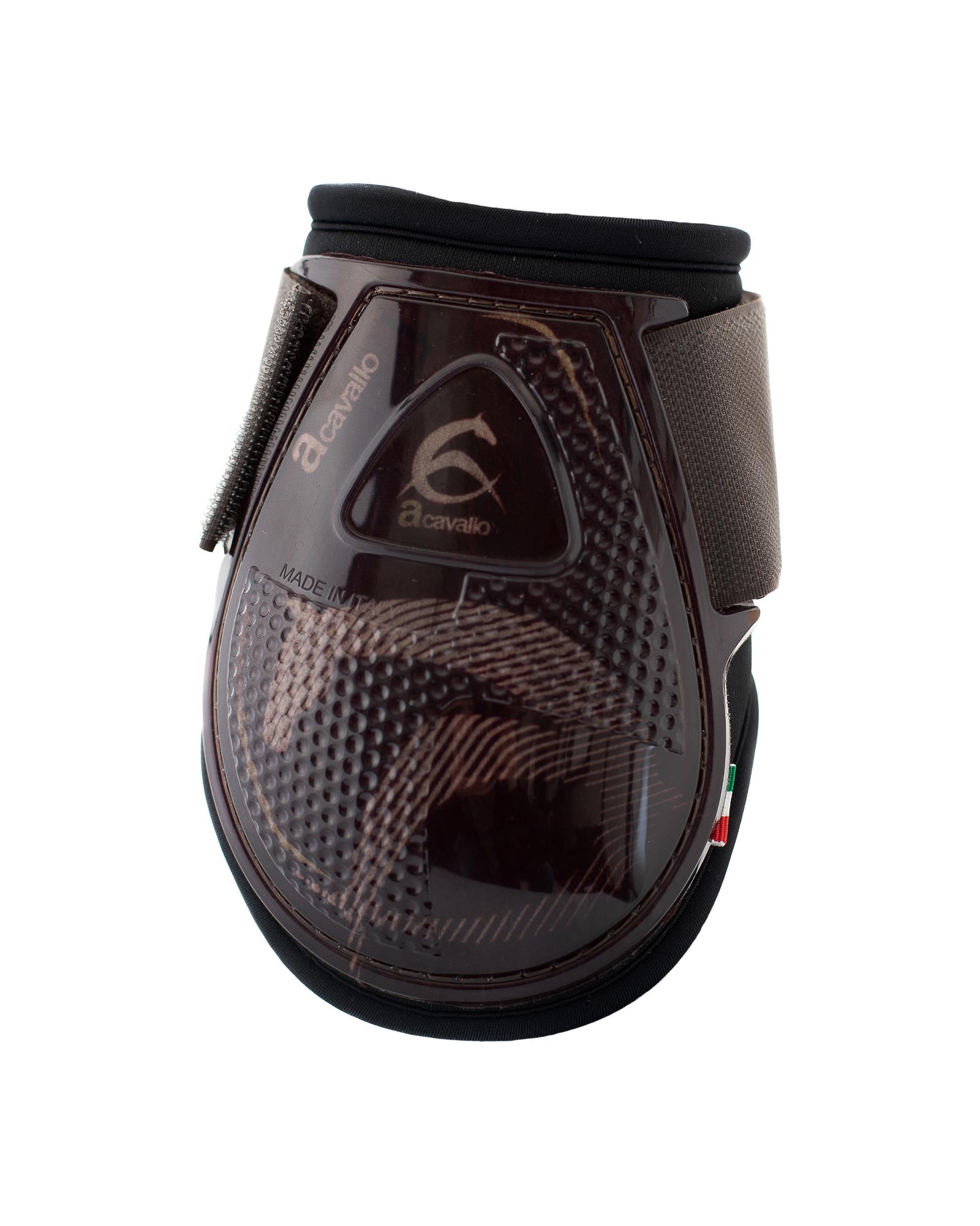 Acavallo Opera Young Fetlock Boots Classic Gel Brown/Titanium Gold