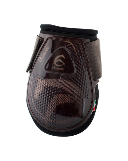 Acavallo Opera Young Fetlock Boots Classic Gel Brown/Titanium Gold