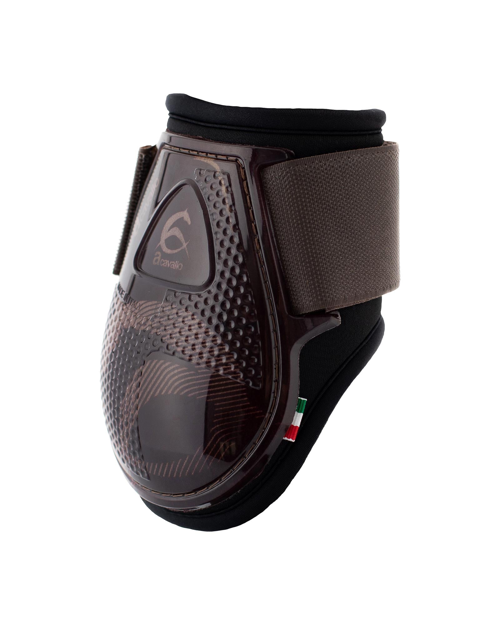 Acavallo Opera Young Fetlock Boots Classic Gel Brown/Titanium Gold
