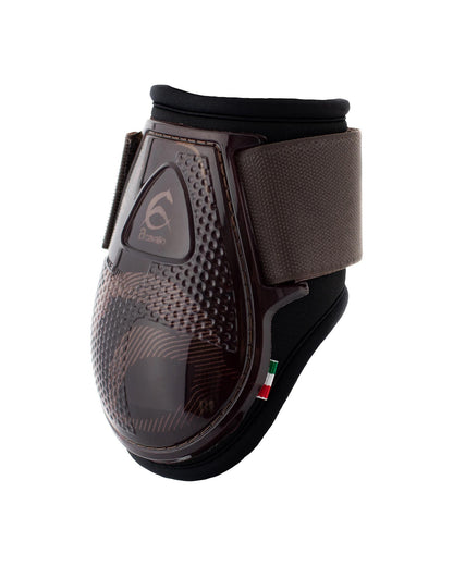 Acavallo Opera Young Fetlock Boots Classic Gel Brown/Titanium Gold