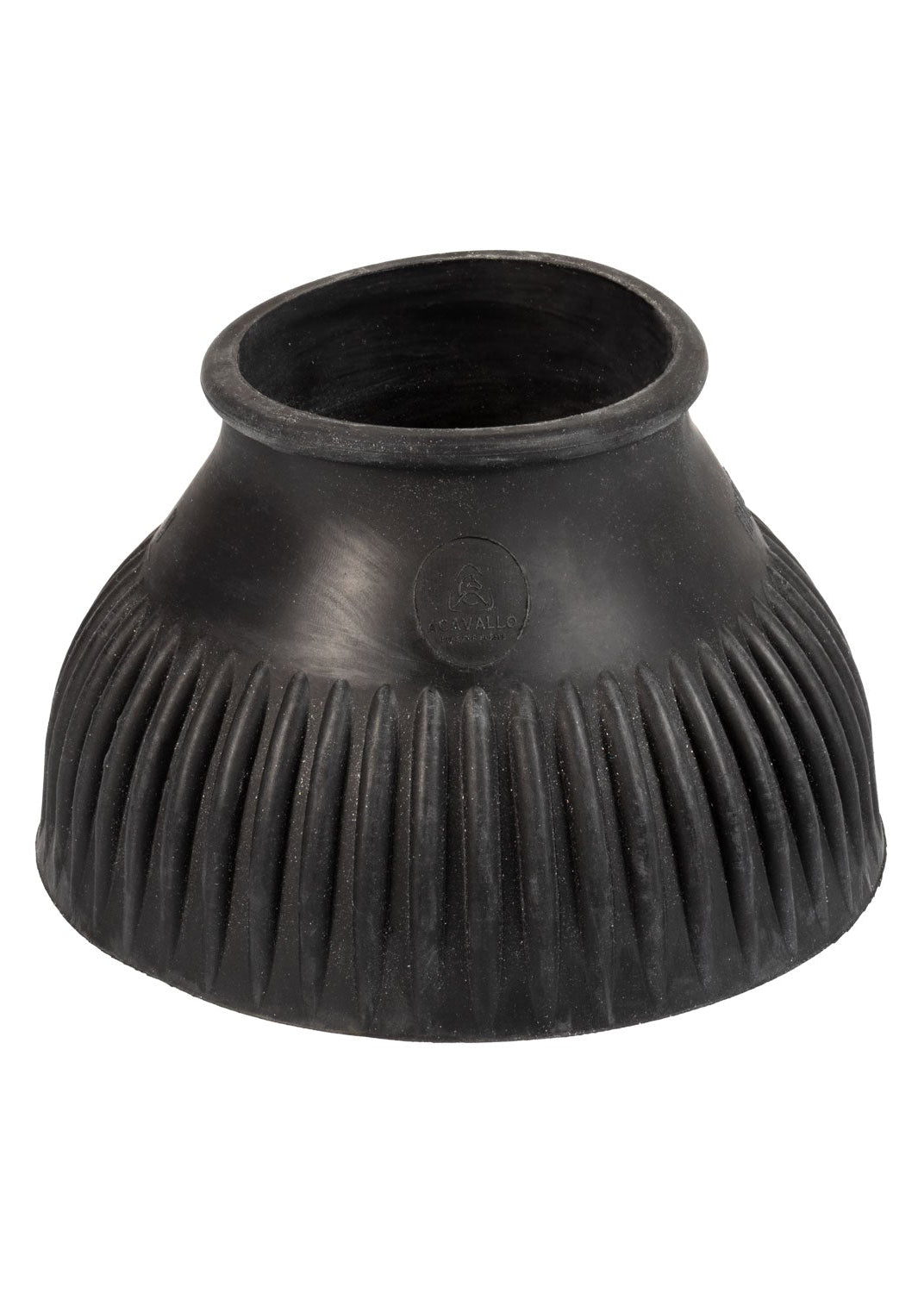 Acavallo Rubber Bell Boots With Logo (Sold In Pairs) Black