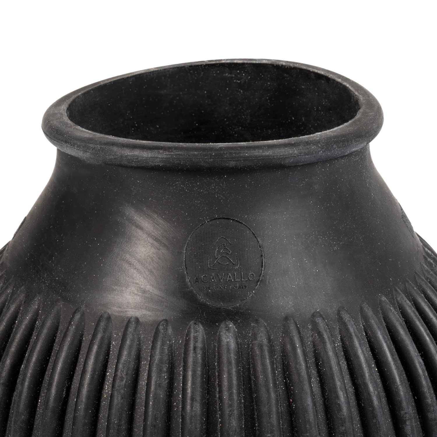 Acavallo Rubber Bell Boots With Logo (Sold In Pairs) Black