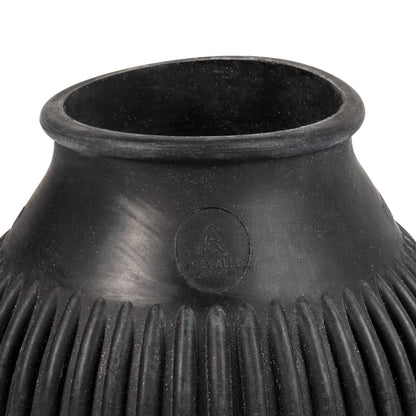 Acavallo Rubber Bell Boots With Logo (Sold In Pairs) Black