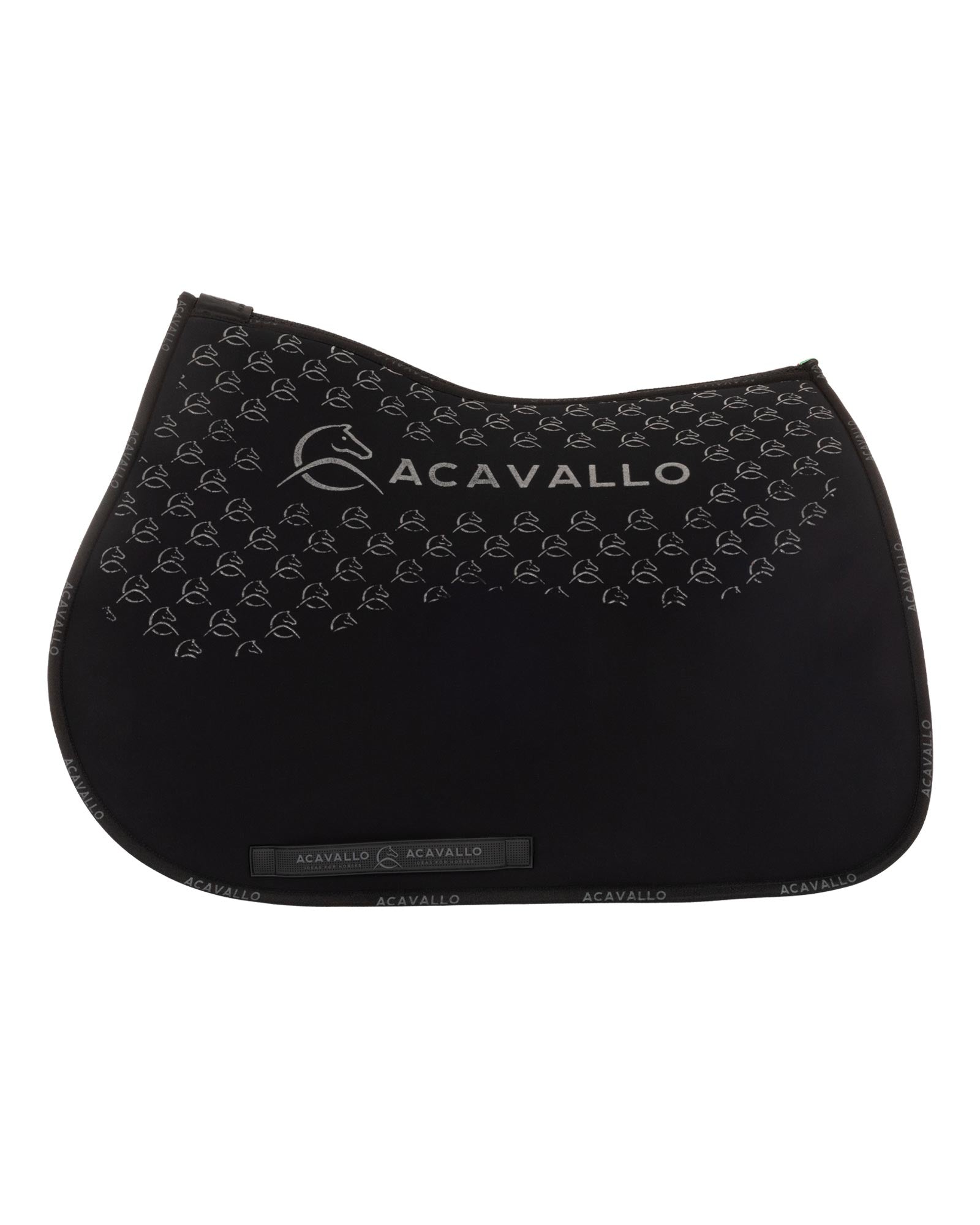 Acavallo Jumping Saddle Pad CW-CS Bamboo Silicone Grip Black/Black