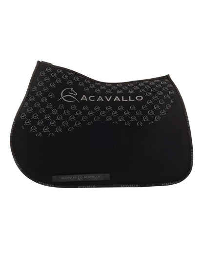 Acavallo Jumping Saddle Pad CW-CS Bamboo Silicone Grip Black/Black