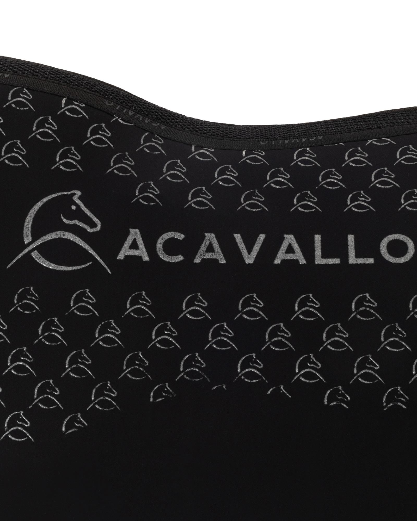 Acavallo Jumping Saddle Pad CW-CS Bamboo Silicone Grip Black/Black