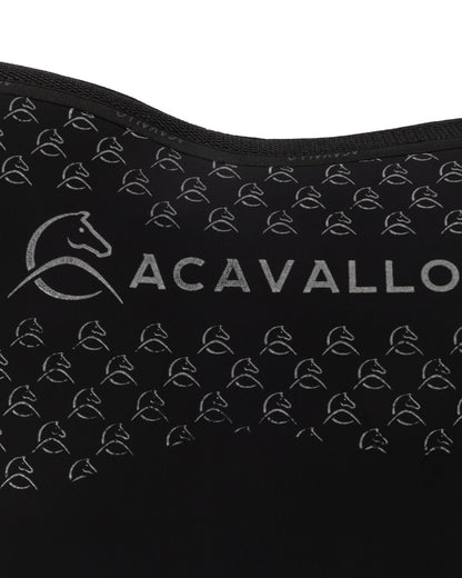 Acavallo Jumping Saddle Pad CW-CS Bamboo Silicone Grip Black/Black