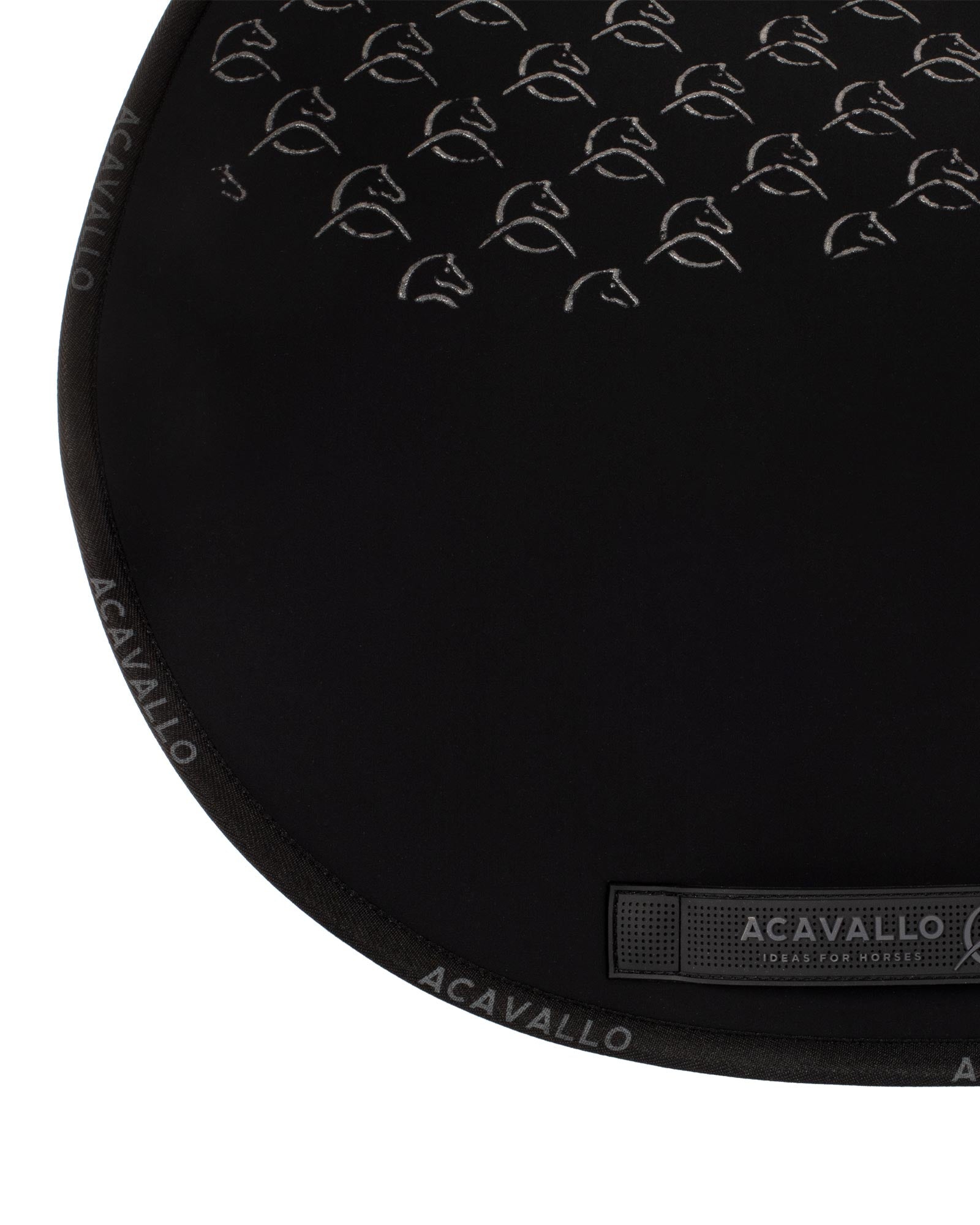 Acavallo Jumping Saddle Pad CW-CS Bamboo Silicone Grip Black/Black