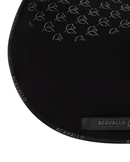 Acavallo Jumping Saddle Pad CW-CS Bamboo Silicone Grip Black/Black
