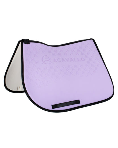 Acavallo Jumping Saddle Pad CW-CS Bamboo Silicone Grip Lilac/Black