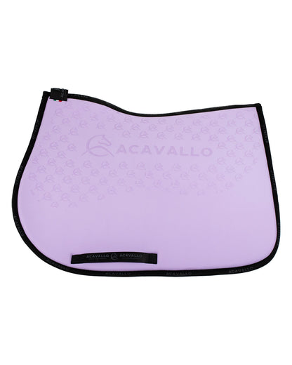 Acavallo Jumping Saddle Pad CW-CS Bamboo Silicone Grip Lilac/Black