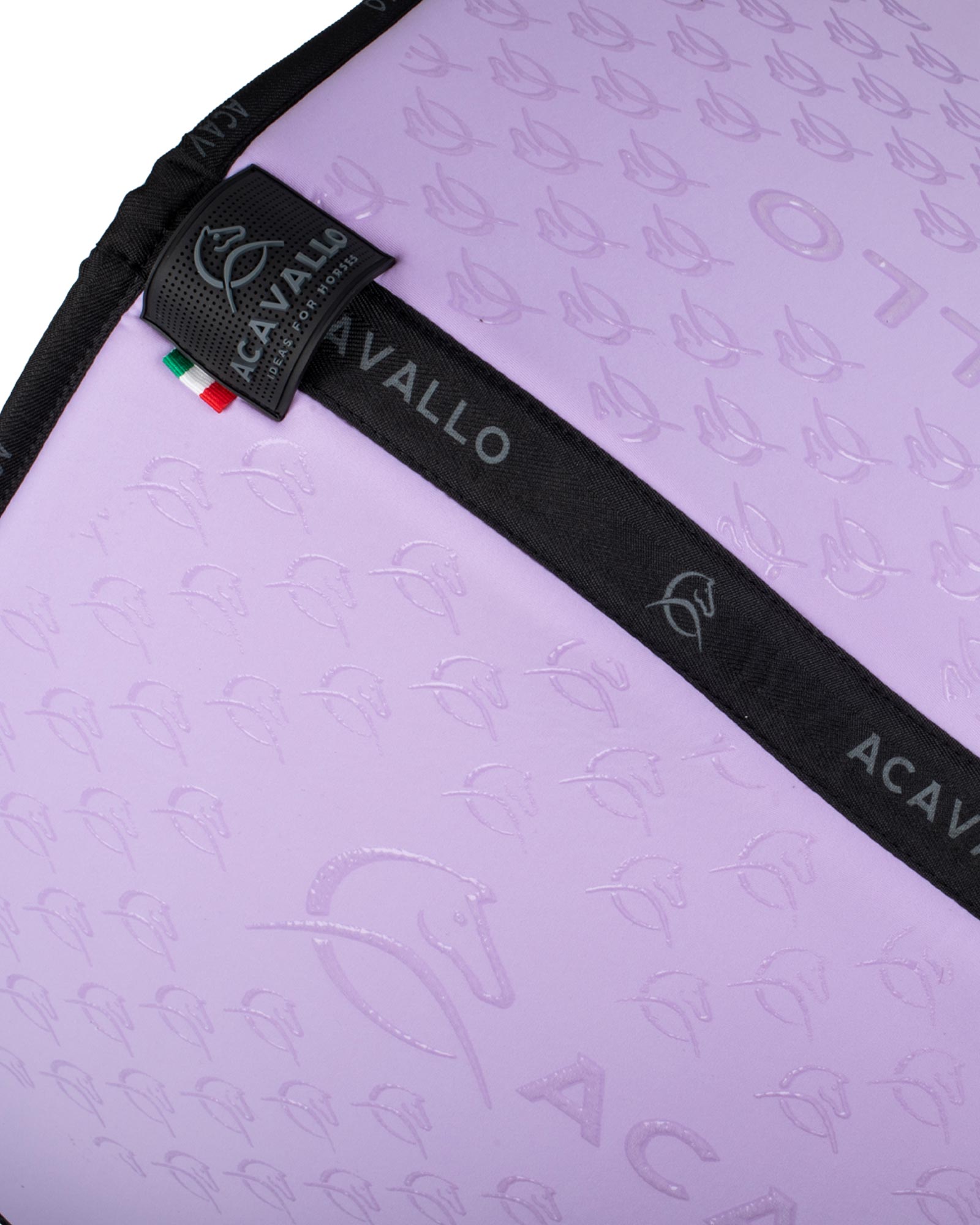 Acavallo Jumping Saddle Pad CW-CS Bamboo Silicone Grip Lilac/Black