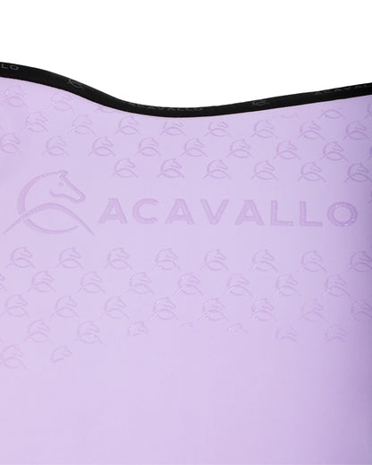 Acavallo Jumping Saddle Pad CW-CS Bamboo Silicone Grip Lilac/Black