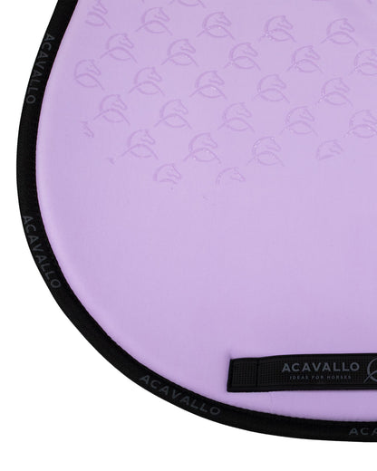 Acavallo Jumping Saddle Pad CW-CS Bamboo Silicone Grip Lilac/Black