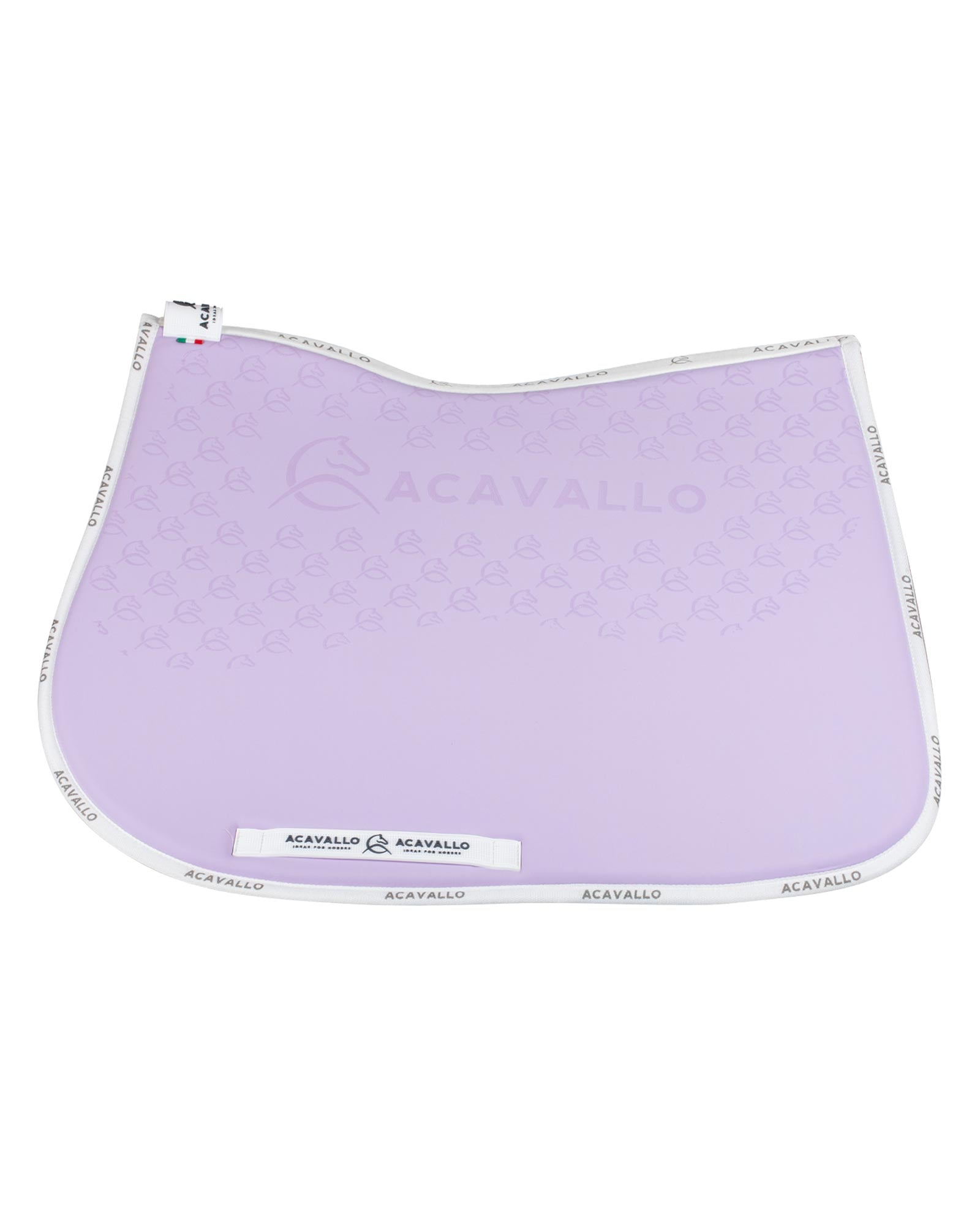 Acavallo Jumping Saddle Pad CW-CS Bamboo Silicone Grip Lilac/White