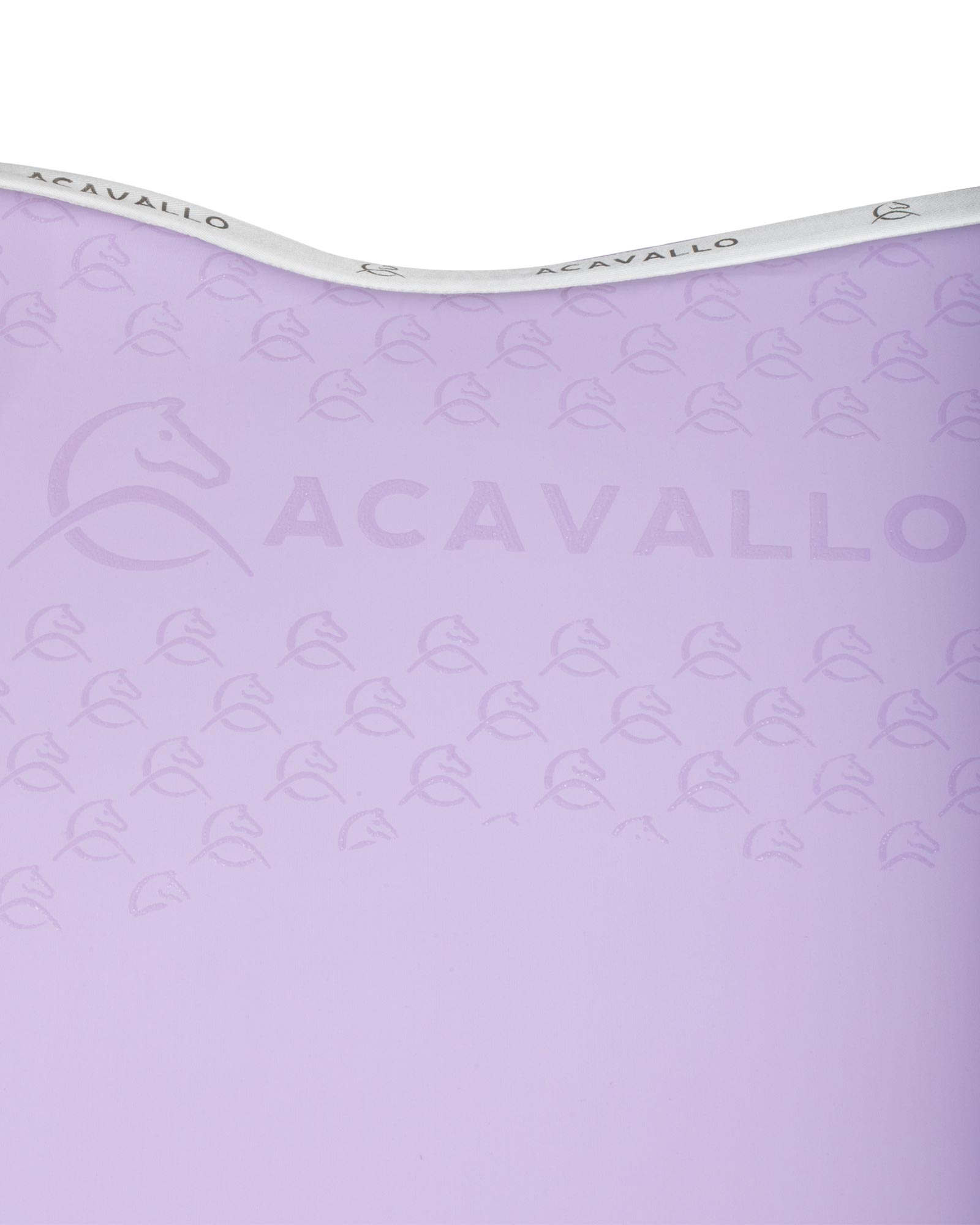 Acavallo Jumping Saddle Pad CW-CS Bamboo Silicone Grip Lilac/White