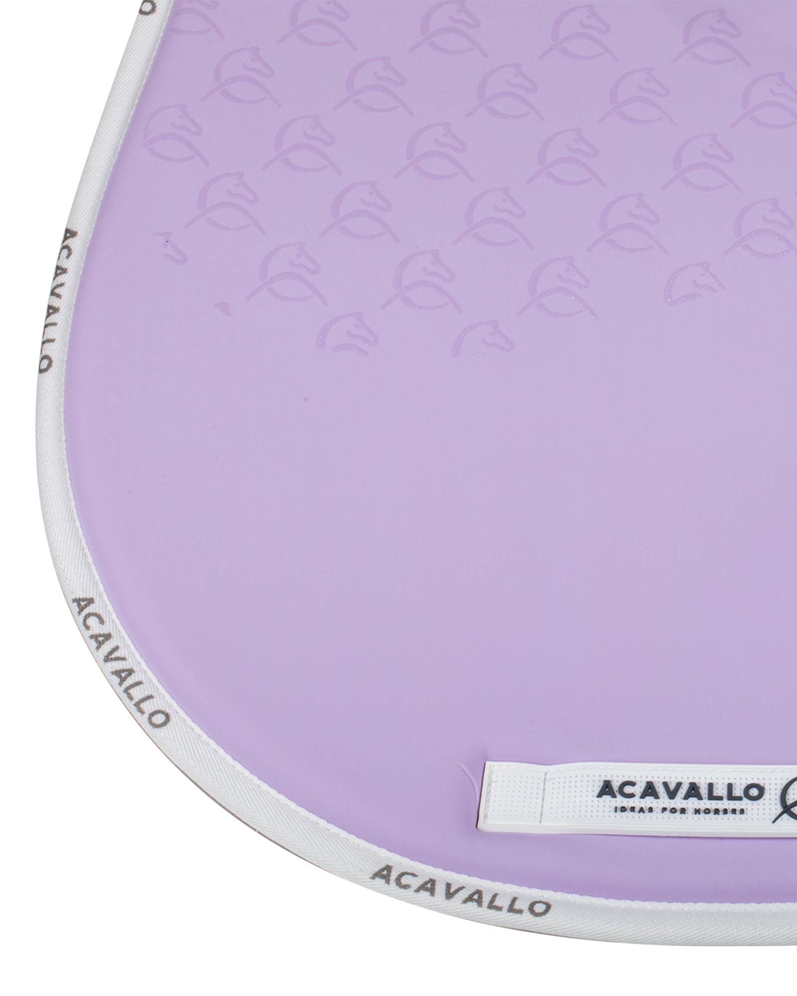 Acavallo Jumping Saddle Pad CW-CS Bamboo Silicone Grip Lilac/White