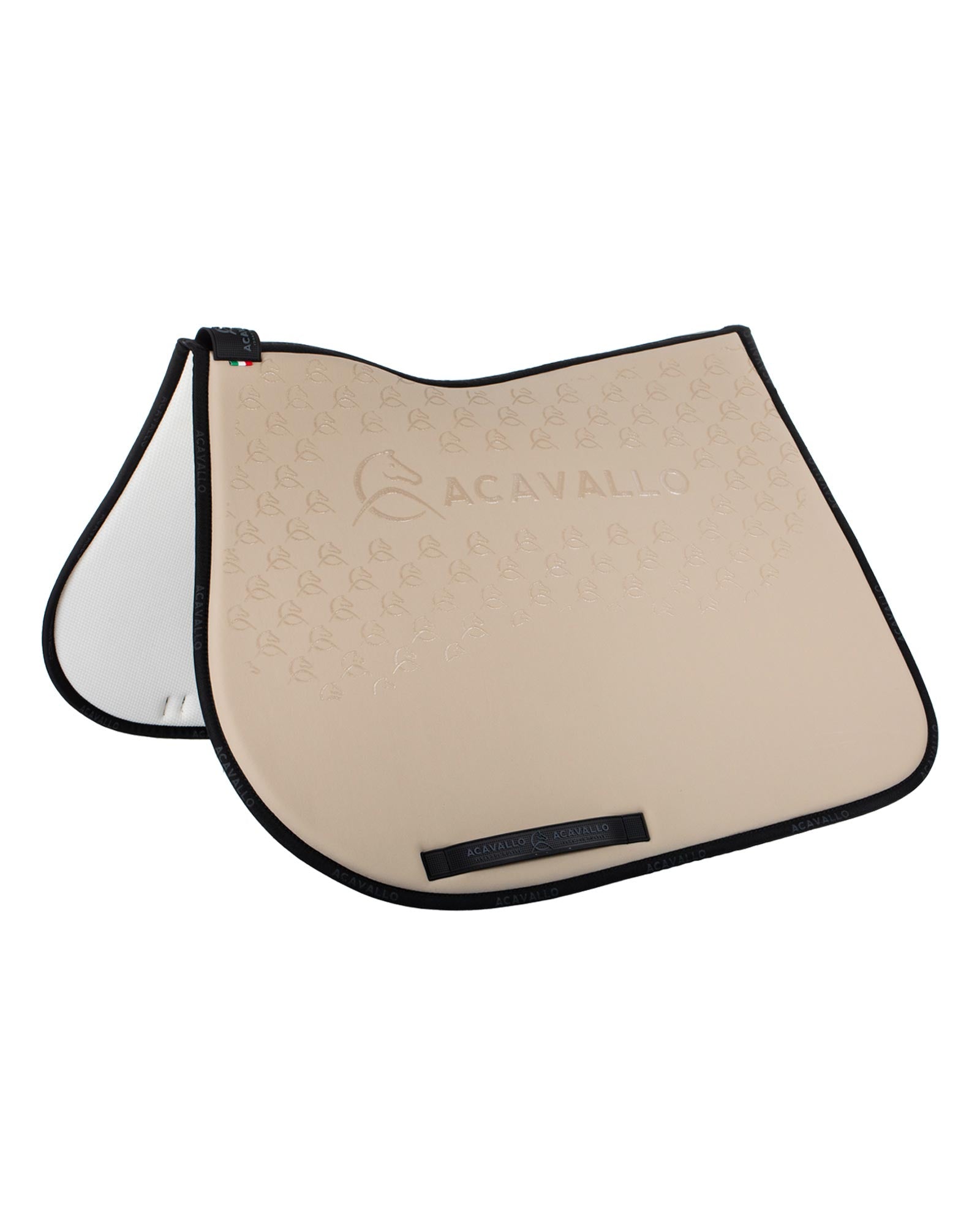 Acavallo Jumping Saddle Pad CW-CS Bamboo Silicone Grip Sand/Black