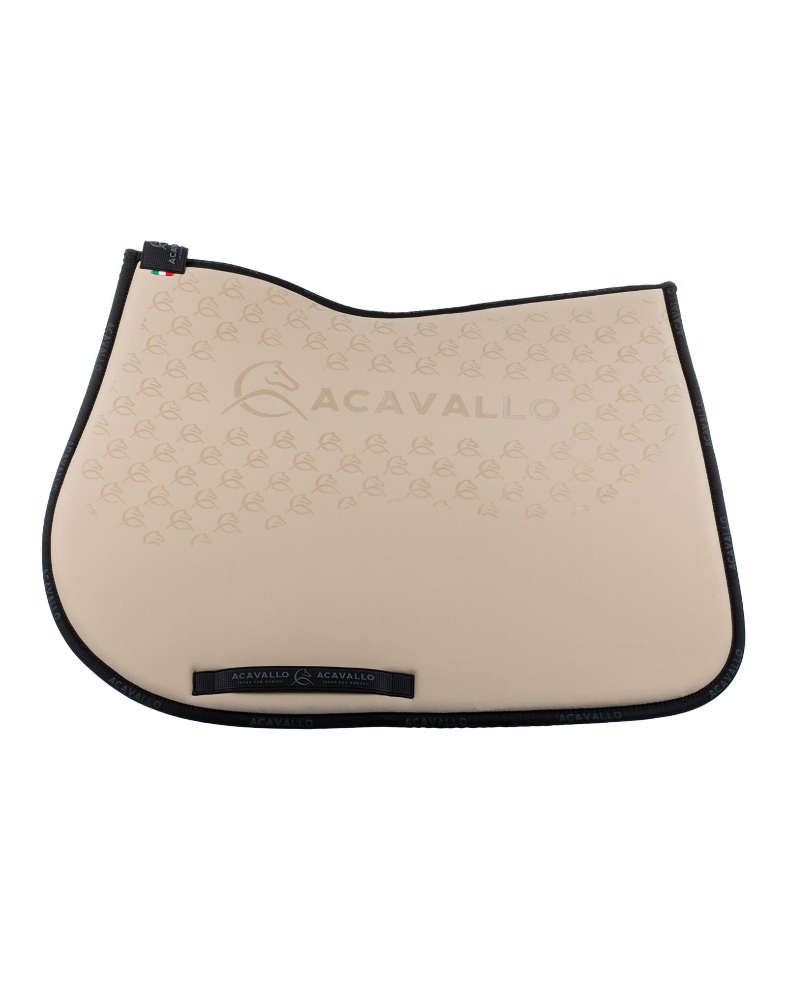 Acavallo Jumping Saddle Pad CW-CS Bamboo Silicone Grip Sand/Black