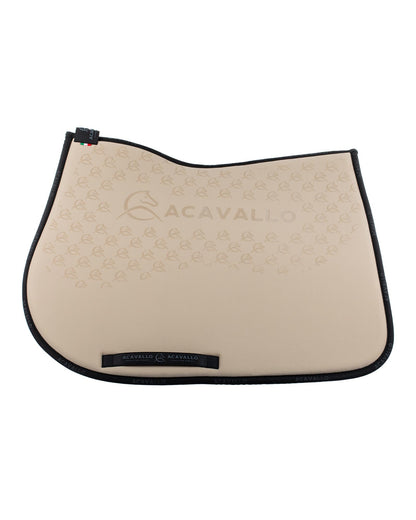 Acavallo Jumping Saddle Pad CW-CS Bamboo Silicone Grip Sand/Black