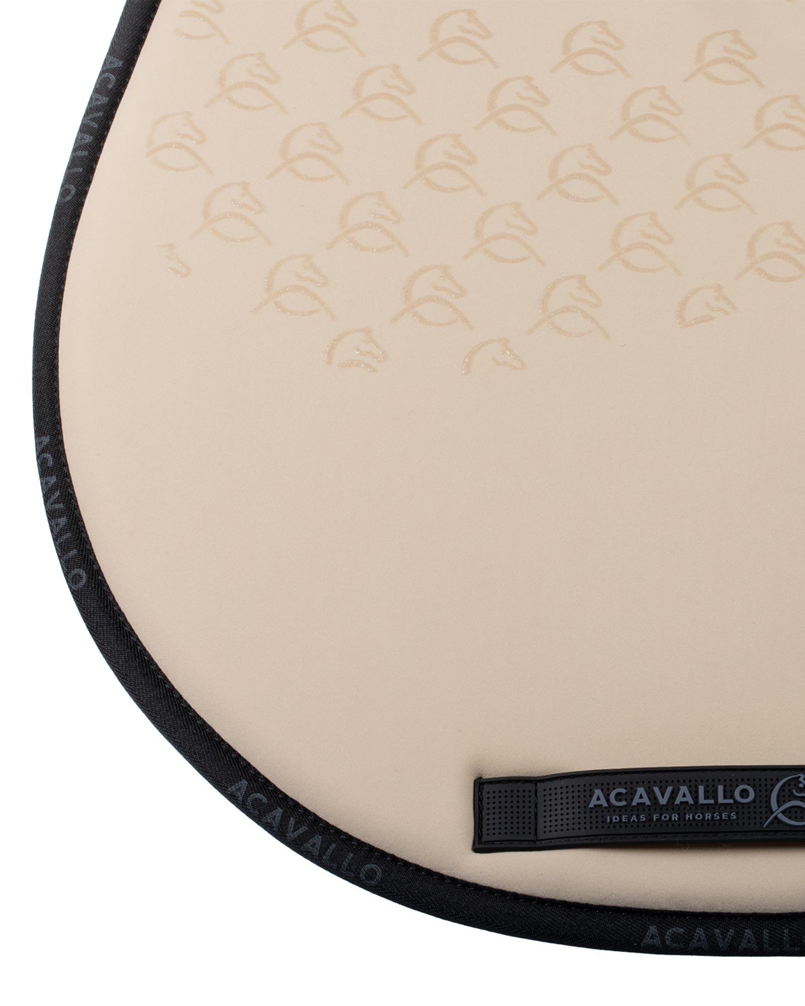 Acavallo Jumping Saddle Pad CW-CS Bamboo Silicone Grip Sand/Black