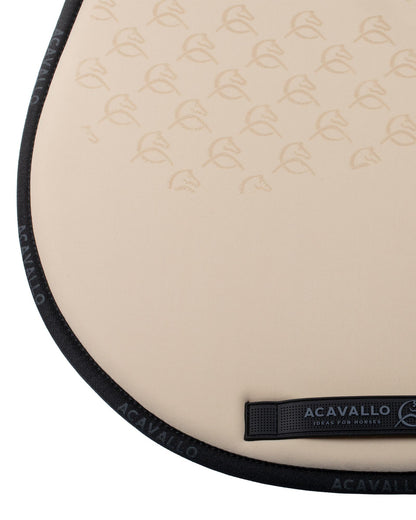 Acavallo Jumping Saddle Pad CW-CS Bamboo Silicone Grip Sand/Black