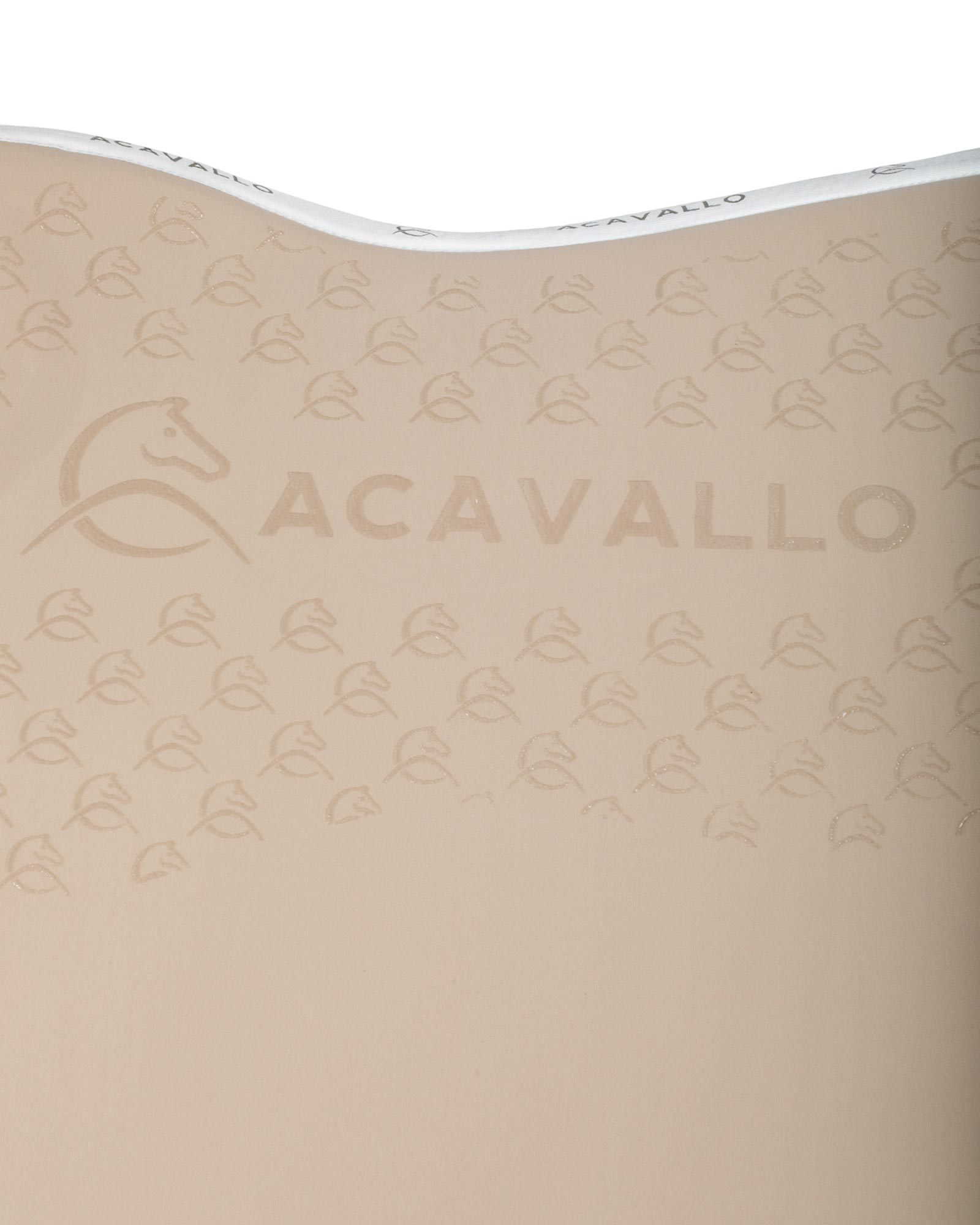 Acavallo Jumping Saddle Pad CW-CS Bamboo Silicone Grip Sand/White
