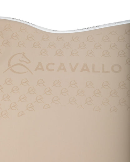 Acavallo Jumping Saddle Pad CW-CS Bamboo Silicone Grip Sand/White