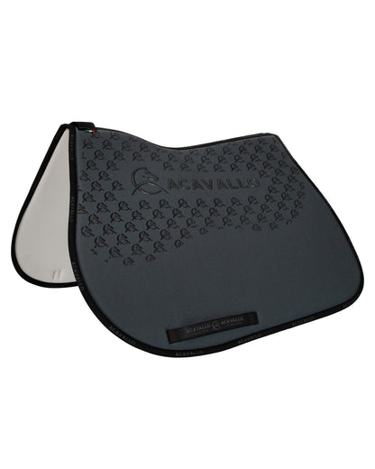 Acavallo Jumping Saddle Pad CW-CS Bamboo Silicone Grip Smoke Dore/Black