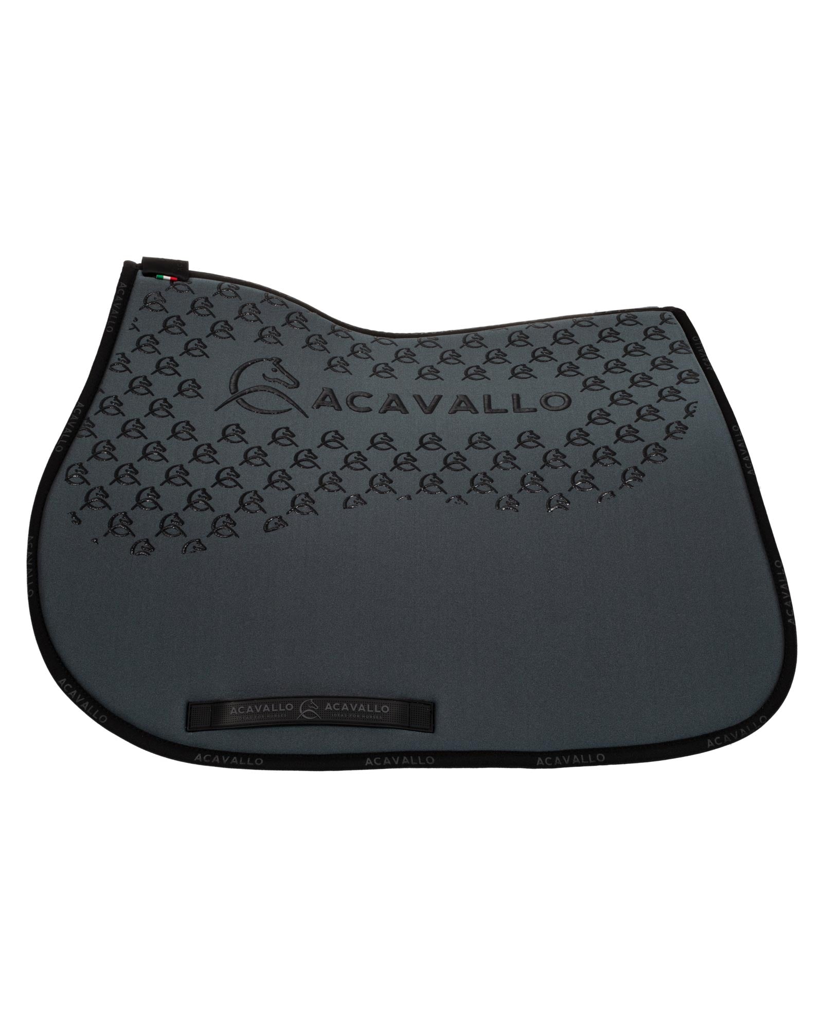Acavallo Jumping Saddle Pad CW-CS Bamboo Silicone Grip Smoke Dore/Black