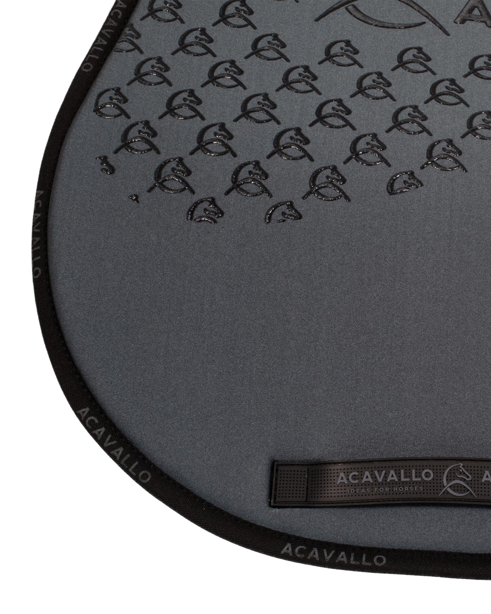 Acavallo Jumping Saddle Pad CW-CS Bamboo Silicone Grip Smoke Dore/Black