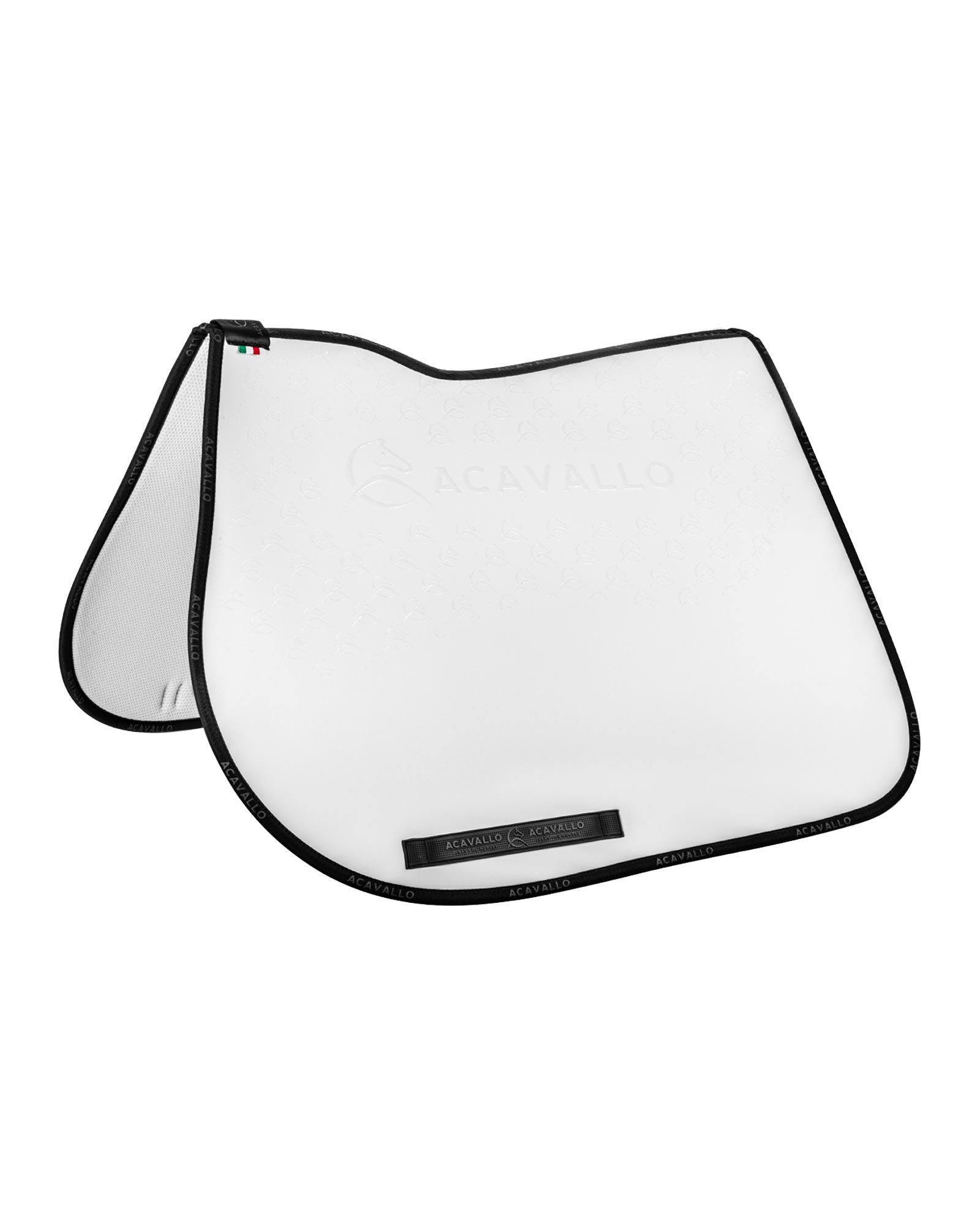 Acavallo Jumping Saddle Pad CW-CS Bamboo Silicone Grip White/Black
