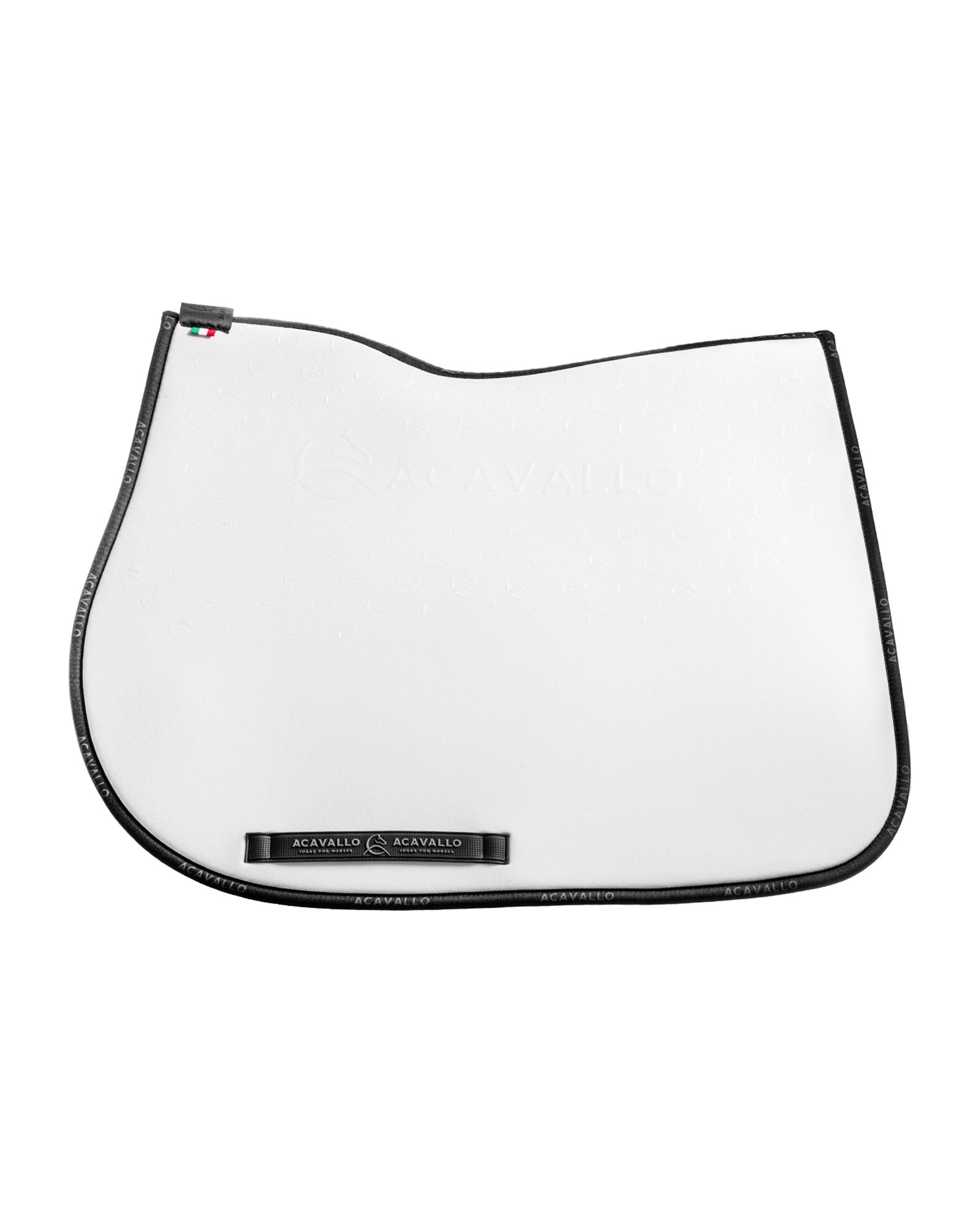 Acavallo Jumping Saddle Pad CW-CS Bamboo Silicone Grip White/Black