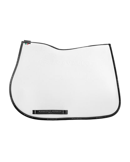 Acavallo Jumping Saddle Pad CW-CS Bamboo Silicone Grip White/Black