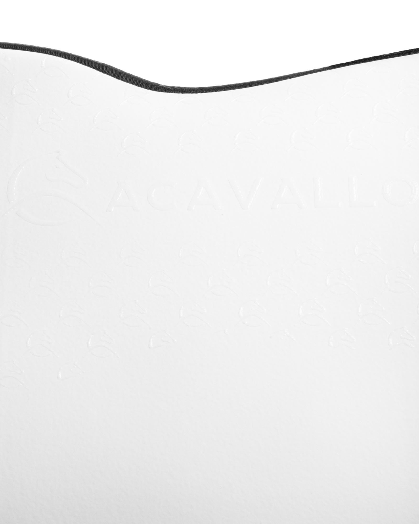 Acavallo Jumping Saddle Pad CW-CS Bamboo Silicone Grip White/Black