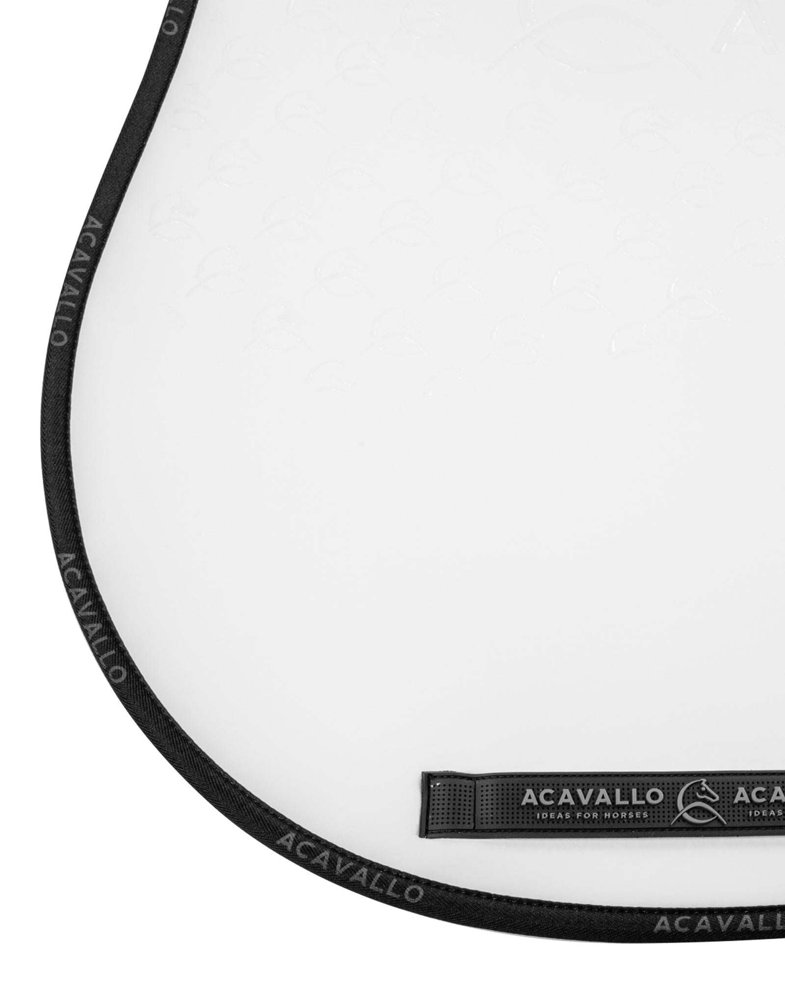 Acavallo Jumping Saddle Pad CW-CS Bamboo Silicone Grip White/Black