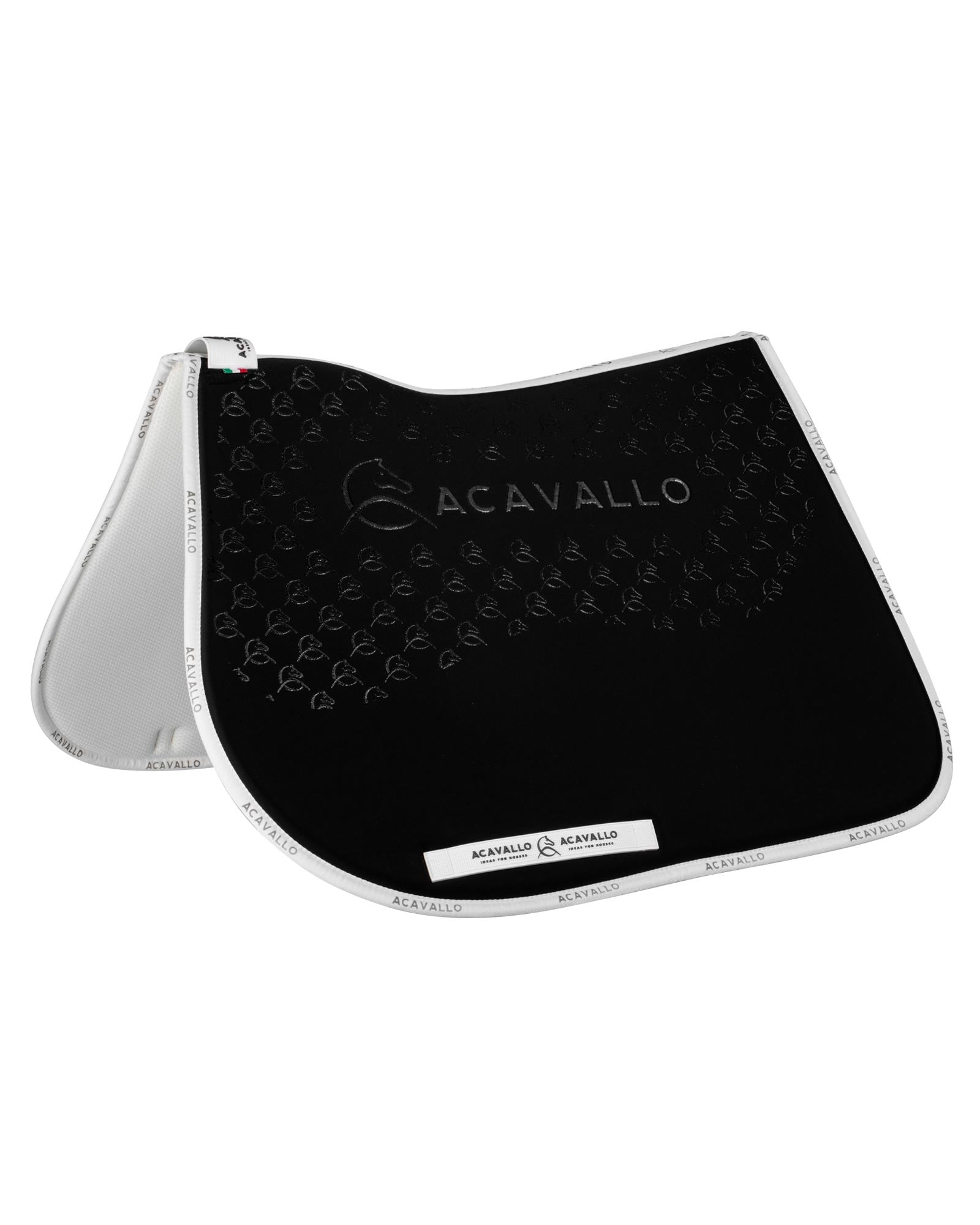 Acavallo Saddle Pad Js Cw-Cs Bamboo Silicone Grip Black/White