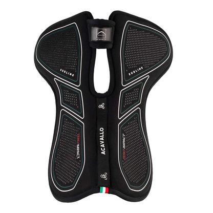 Acavallo Sublime Zero Impact Pad Memory Foam Wither Free Front Riser Black