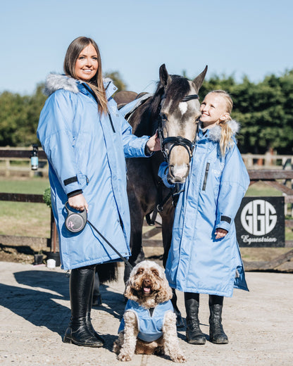 EQUIDRY Evolution Children's Thick Fleece Sky Blue