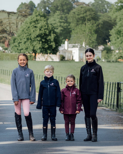 EQUIDRY Children's Waterproof Jacket: Perfect packable riding gear for kids. Equestrian Apparel for all weather conditions.