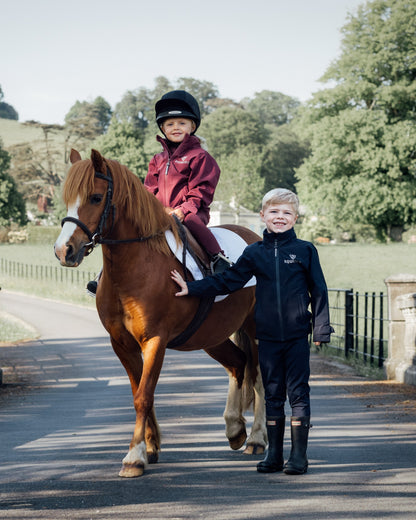 EQUIDRY Nimbus Waterproof Pack Away Jacket Children's Navy
