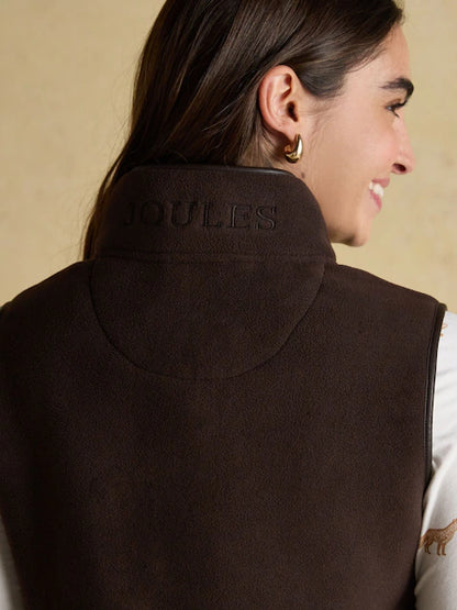 Joules Heritage Brown Regular Fleece Gilet