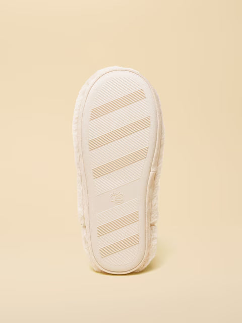 Joules Cabin Luxe Cream Slipper Boot