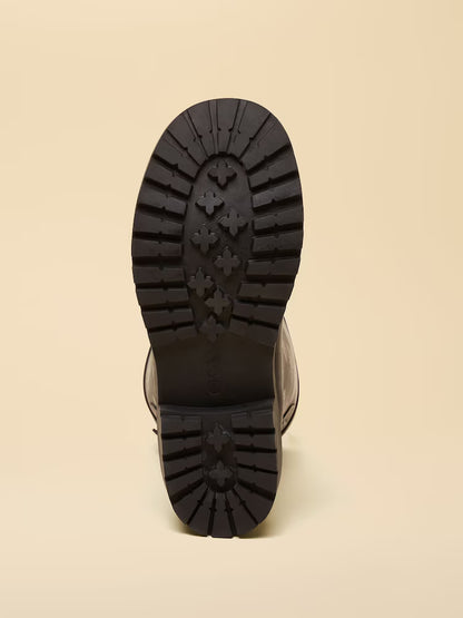 Joules Wistow Black/Gold Printed Adjustable Mid Calf Wellies