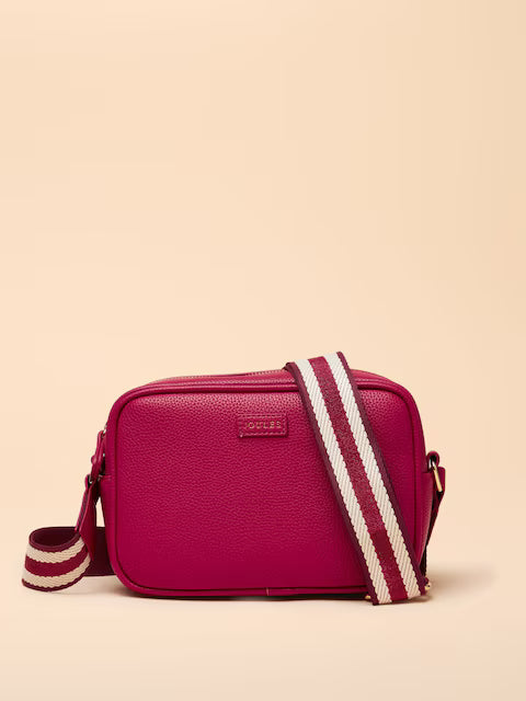 Joules Trent Berry Red Crossbody Bag | Stylish Designer Purse from Equiflair